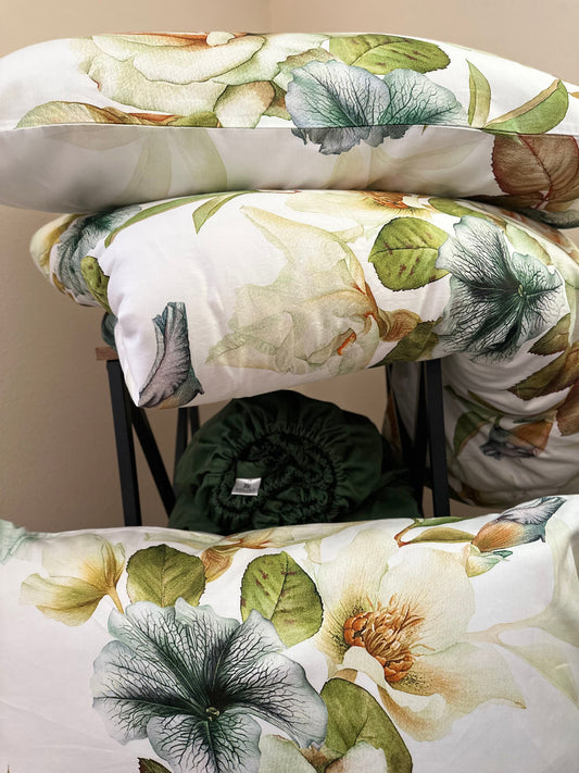 Luxurious smooth cotton pillowcases set