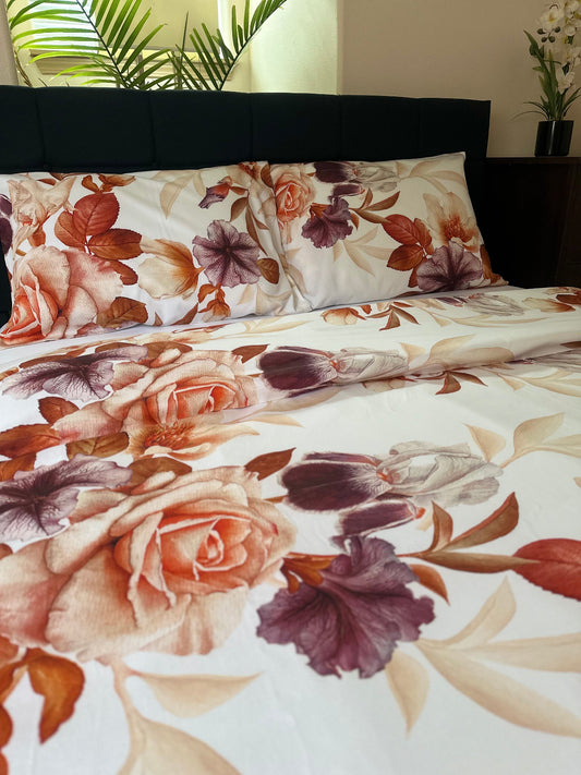 Natural organic sateen bed sheets for sensitive skin