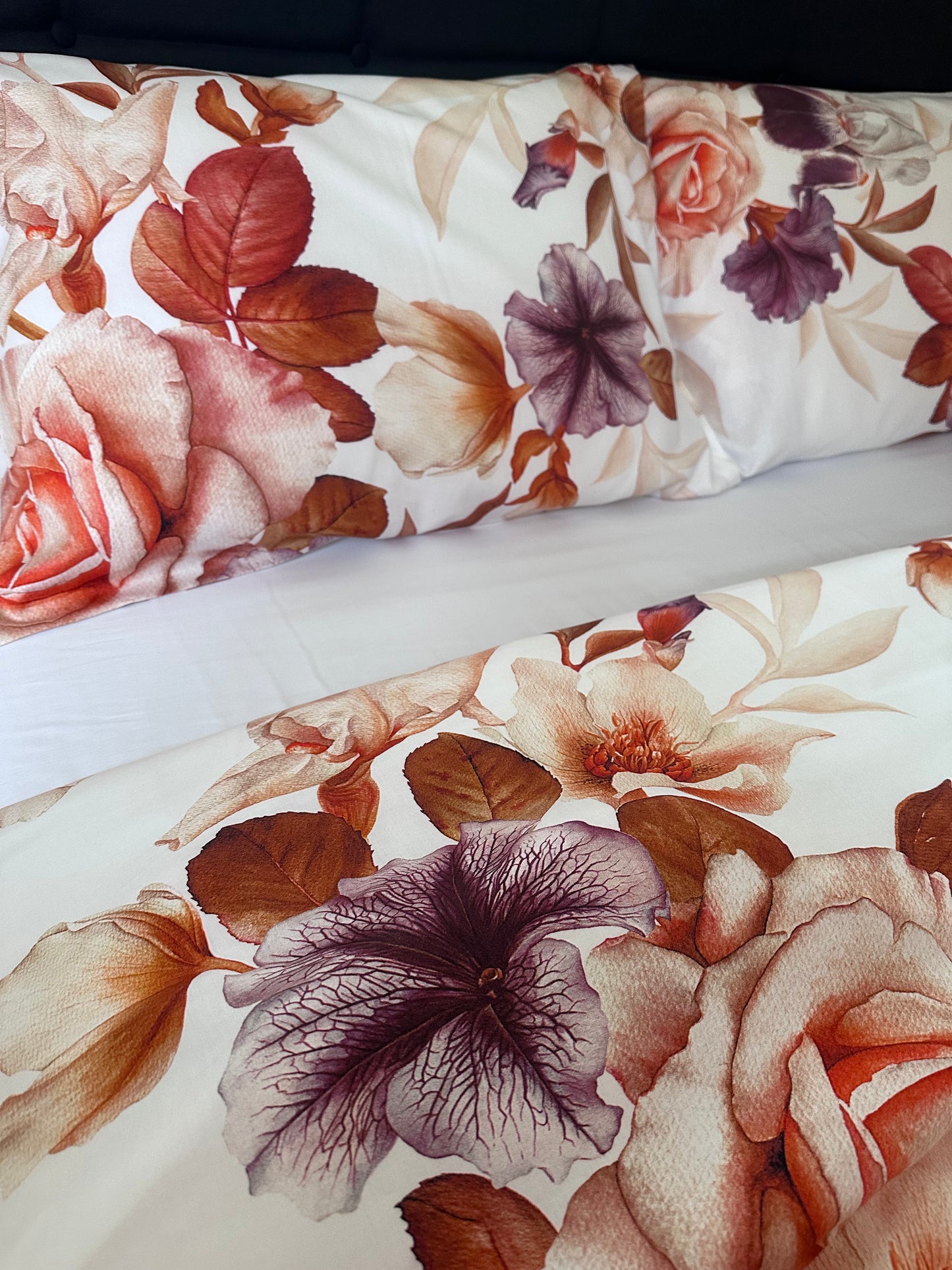 Elegant Floral Lux bedding set. Organic Turkish Sateen 100% Premium cotton.