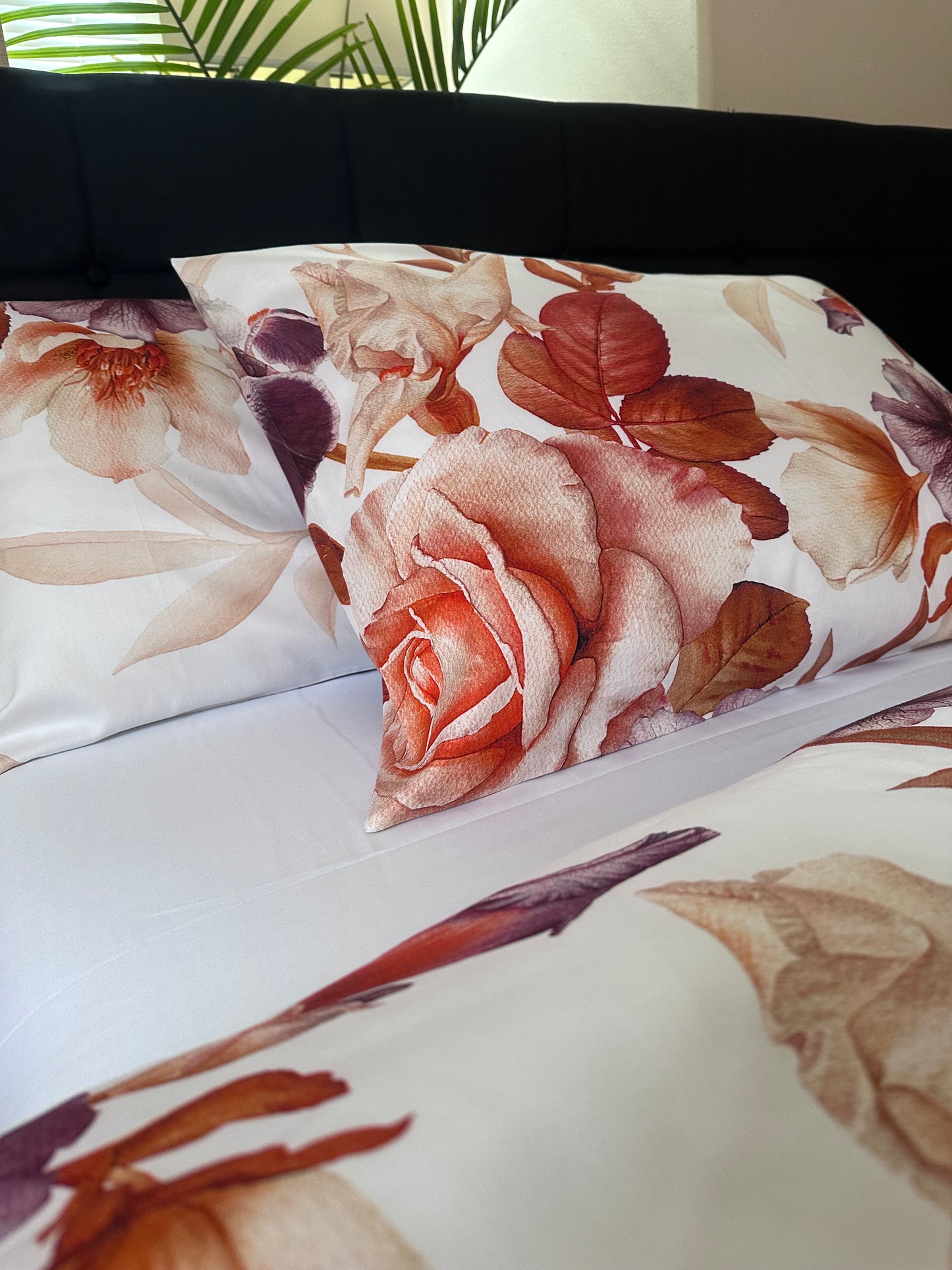 Elegant Floral Lux bedding set. Organic Turkish Sateen 100% Premium cotton.