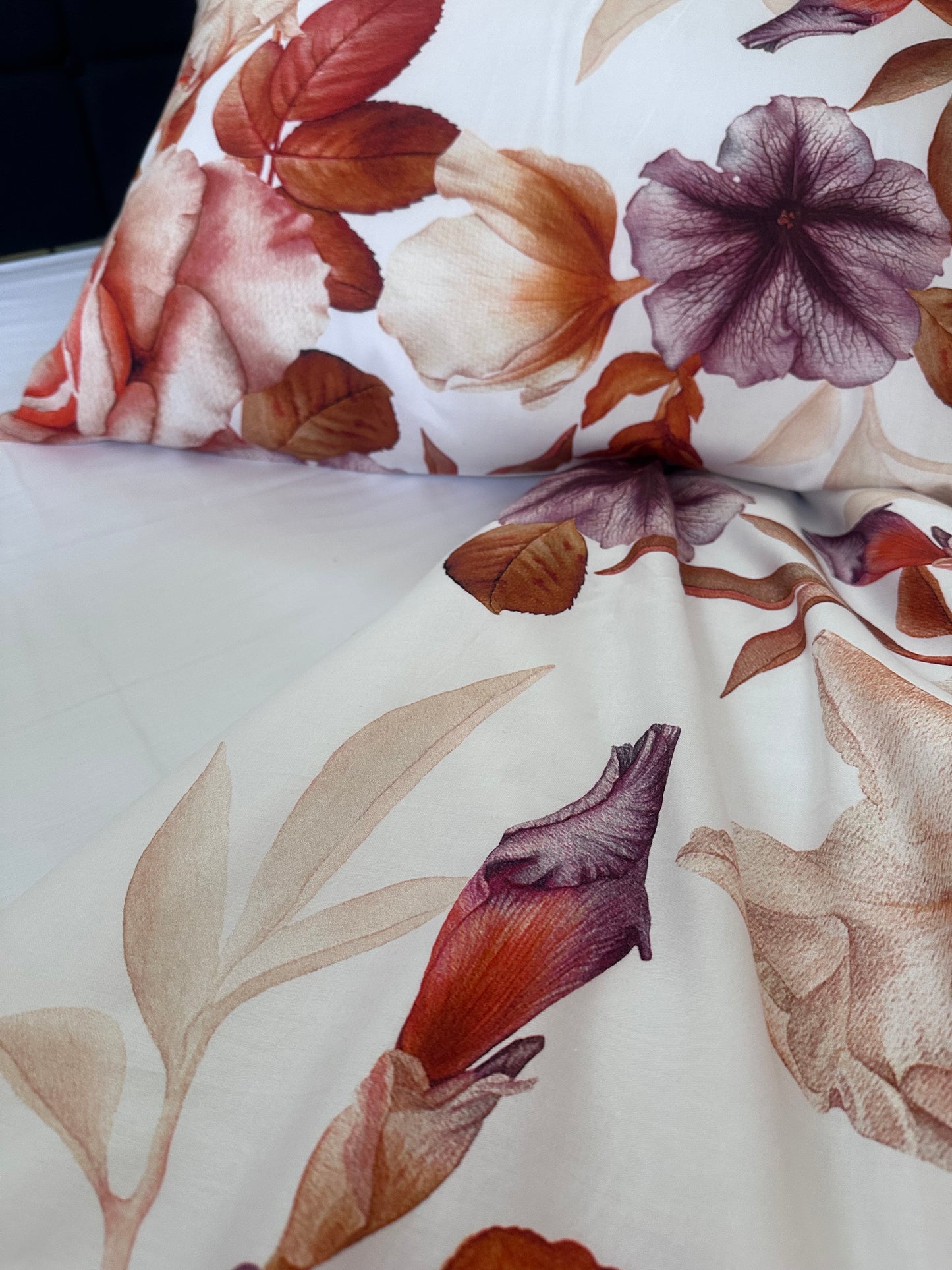 Elegant Floral Lux bedding set. Organic Turkish Sateen 100% Premium cotton.
