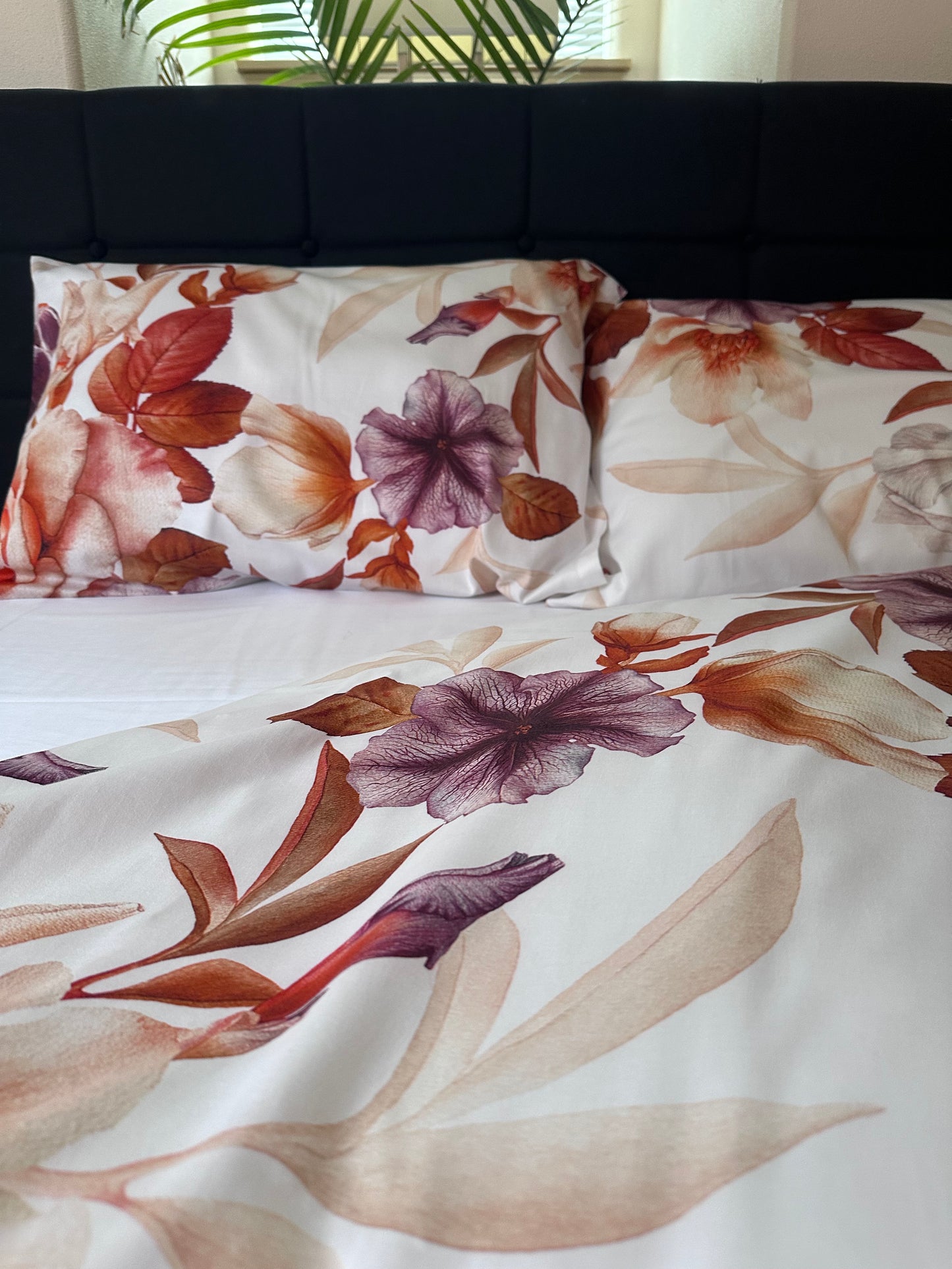 Elegant Floral Lux bedding set. Organic Turkish Sateen 100% Premium cotton.