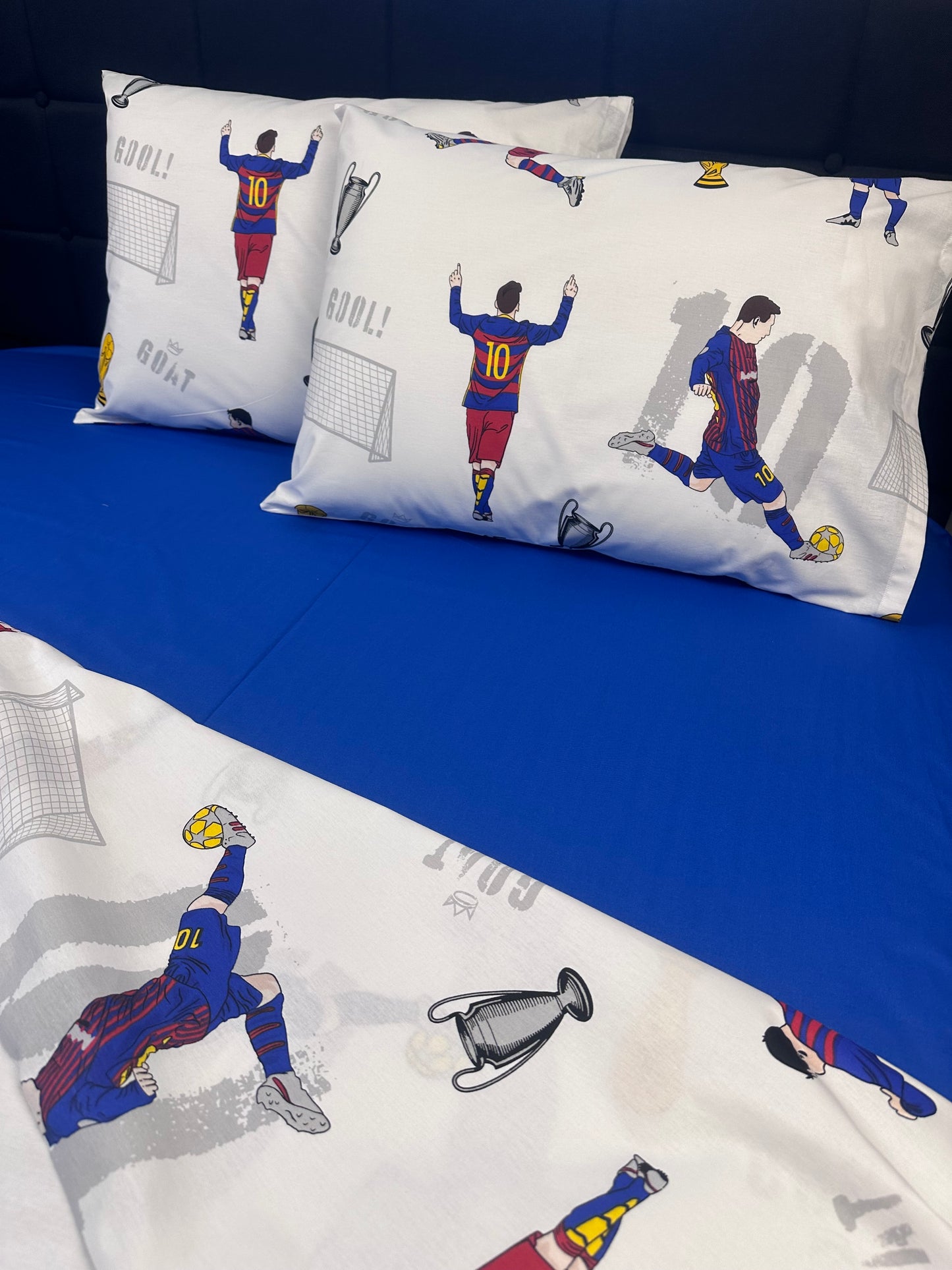 Soft Turkish cotton bedding set for little soccer fans