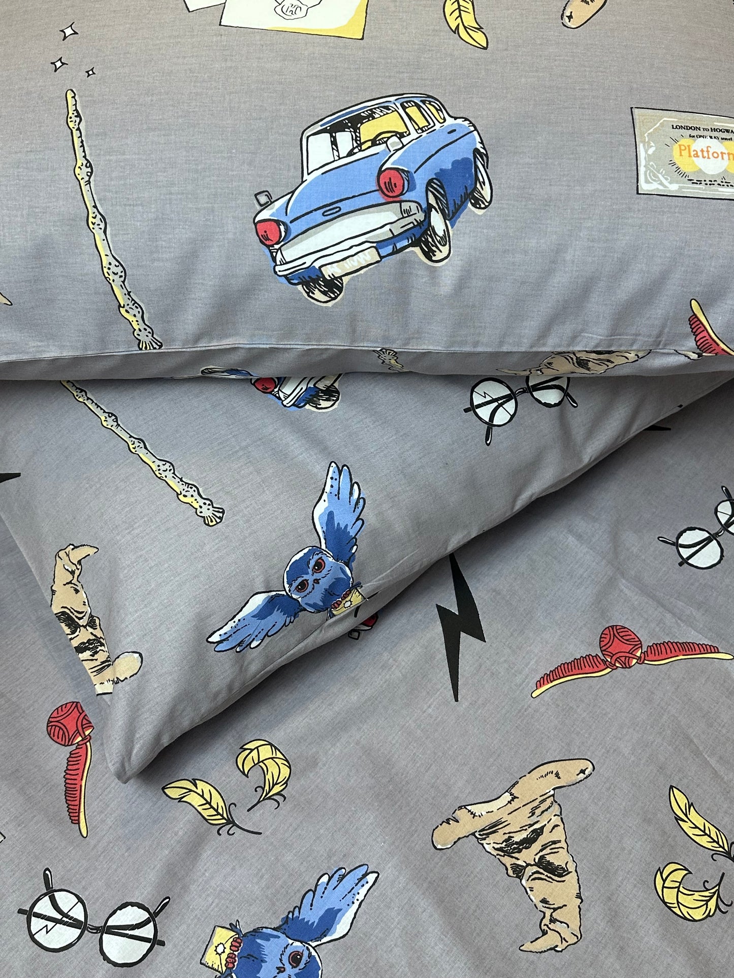 Organic cotton wizard pillowcase set for teens bedroom décor
