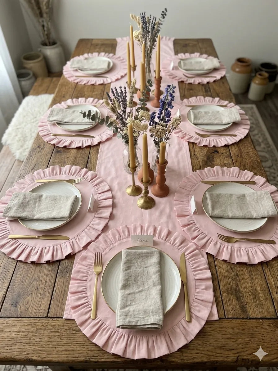 Elevate your everyday dining experience with our 100% Cotton Kitchen Placemats