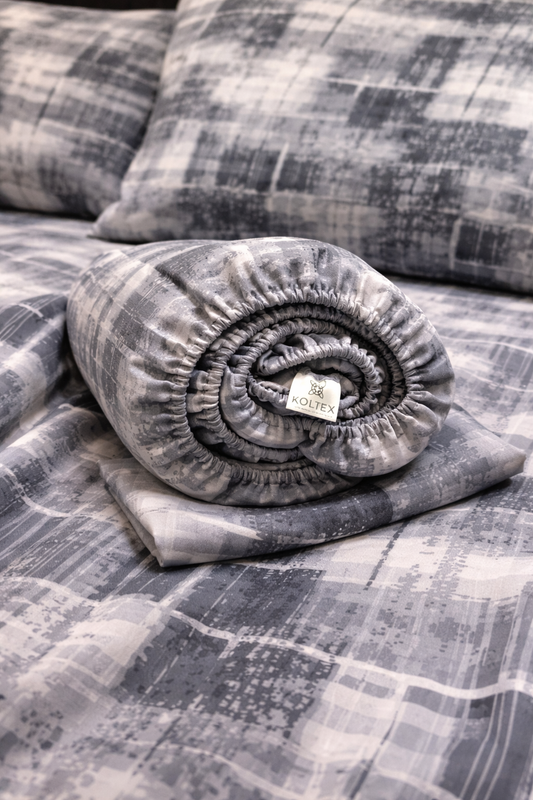 Geometric cotton bedding set — modern design, OEKO‑TEX® certified