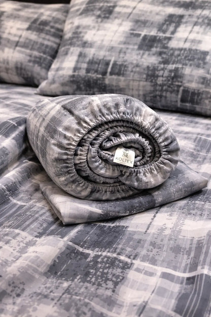 Geometric cotton bedding set — modern design, OEKO‑TEX® certified
