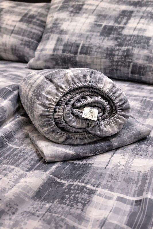Geometric cotton bedding set — modern design, OEKO‑TEX® certified