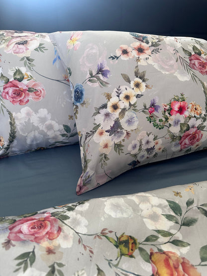 Breathable and durable sateen pillowcase set