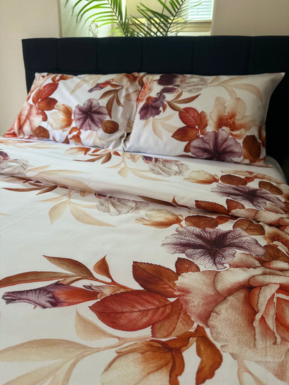 Lightweight and cooling organic sateen bedding