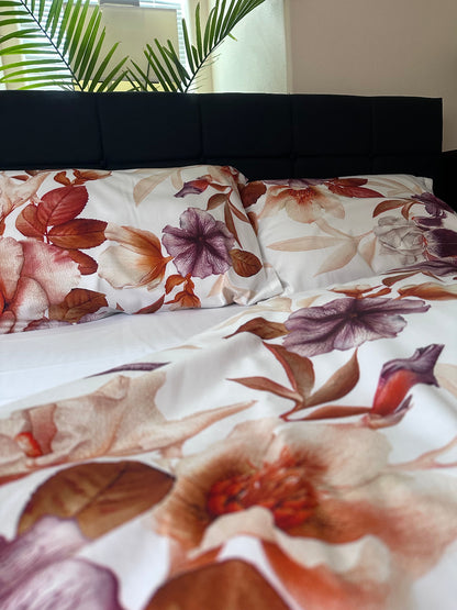 Luxurious spring roses print pillowcases