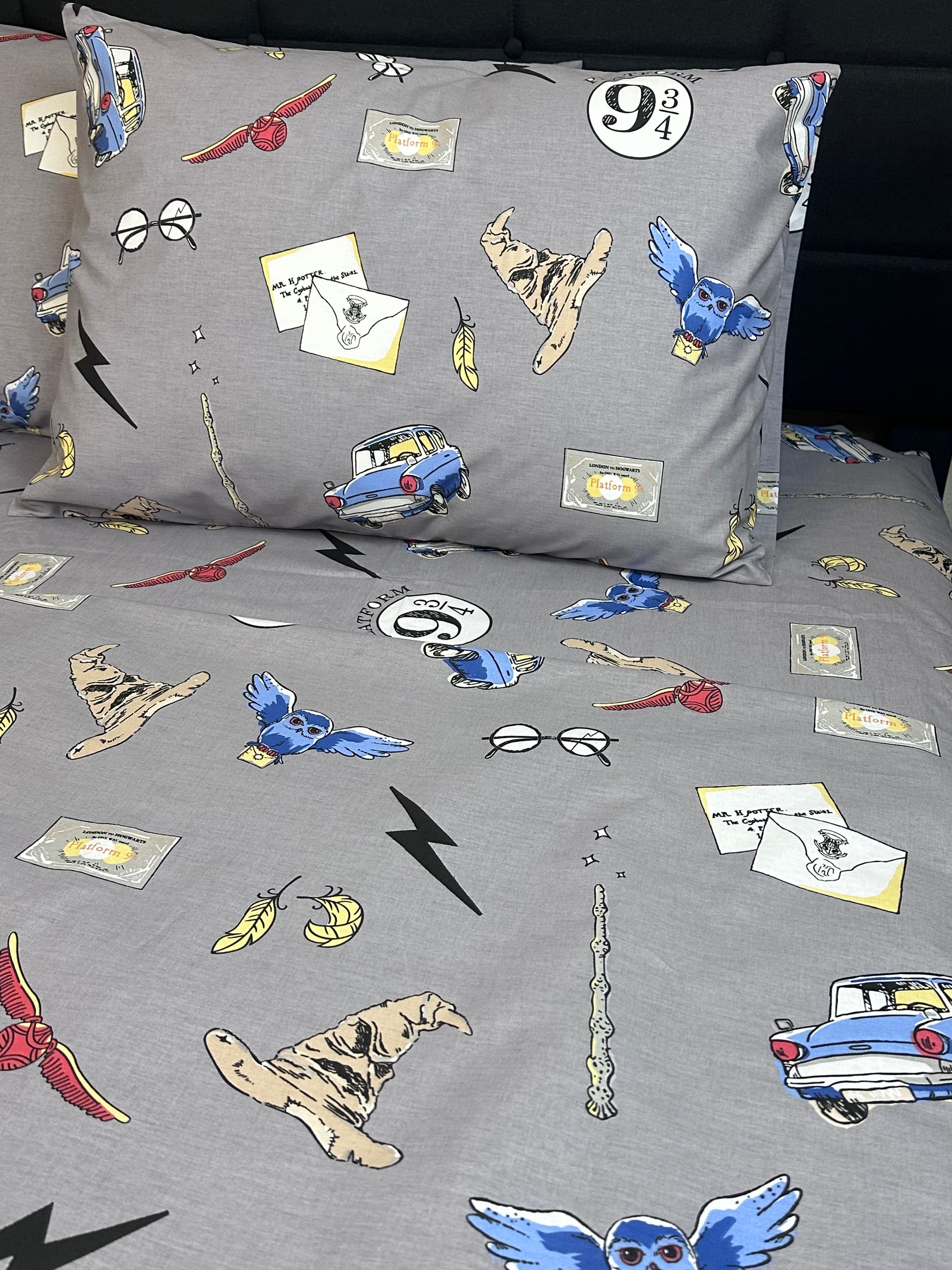 Harry Potter style pillowcase for children and fantasy lovers