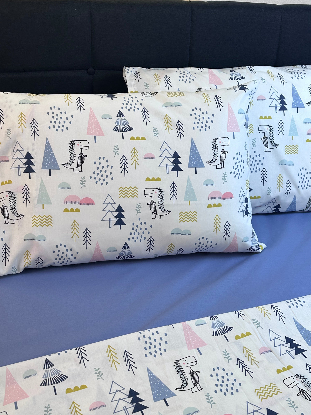 Scandinavian Gray‑Blue kids pillowcases made from 100% Turkish cotton, OEKO‑TEX certified for sensitive skin