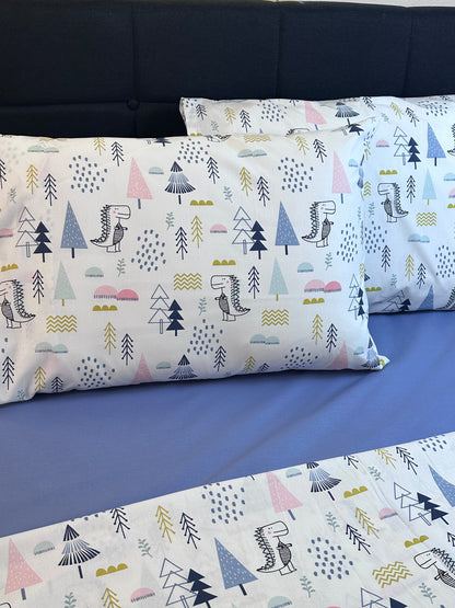 Scandinavian Gray‑Blue kids pillowcases made from 100% Turkish cotton, OEKO‑TEX certified for sensitive skin