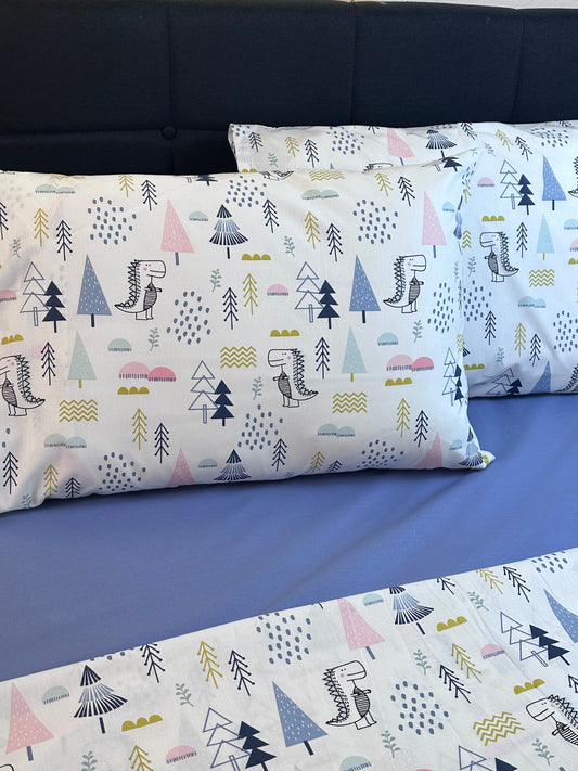 Scandinavian Gray‑Blue kids pillowcases made from 100% Turkish cotton, OEKO‑TEX certified for sensitive skin