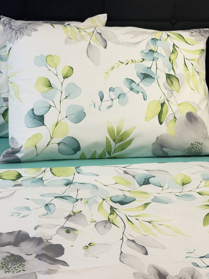 Fundas de almohada Crisantemo gris — 100% algodón orgánico