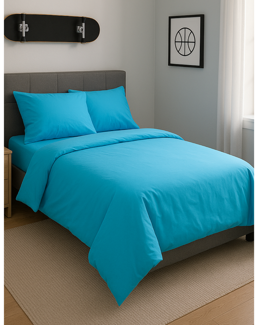 Organic Blue Kids Bedding Set | 100% Turkish Eco Cotton – cotton – organic
