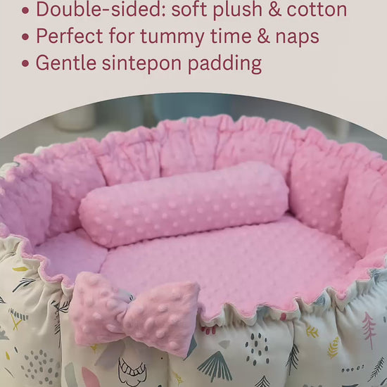 Koltex Home Textile NestyHug premium baby lounger for newborn comfort. Perfect for a baby shower gift