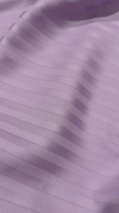 Elegant lavender stripe pillowcase set – perfect gift for bedroom upgrade